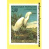 CARTE POSTALE AIGRETTE NEIGEUSE - J.J. AUDUBON 1995