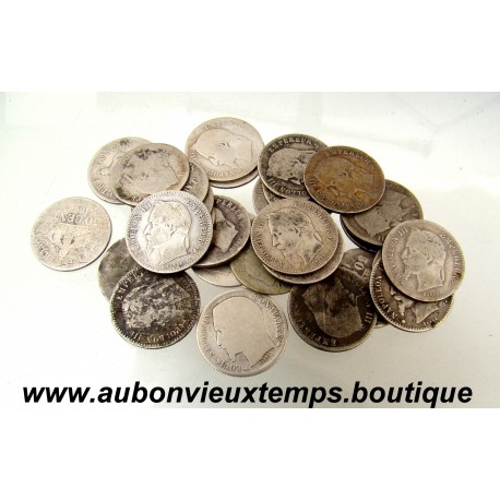 LOT 28 MONNAIES 50 CENTIMES Argent NAPOLEON III