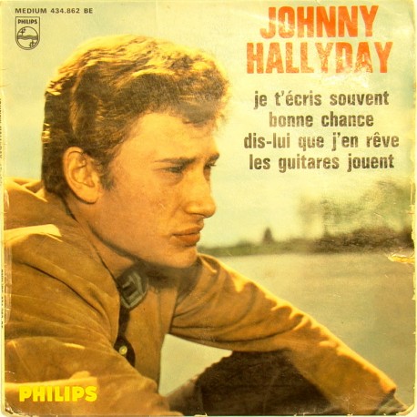 45T JE T'ECRIS SOUVENT - PHILIPS 434 862 - AVRIL 1964 - JOHNNY HALLYDAY