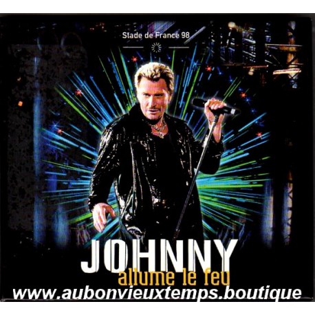 COFFRET 2 CASSETTES JOHNNY ALLUME le FEU - UNIVERSAL - STADE de FRANCE 1998