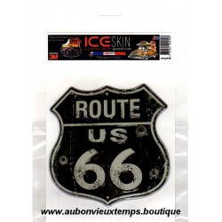 ICE SKIN - STICKER en RESINE sur VINYLE 3M - VINTAGE ROUTE 66 Réf : DTXLPP36