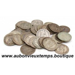 LOT 40 MONNAIES de 1 FRANC Argent 835 ‰ SUISSE