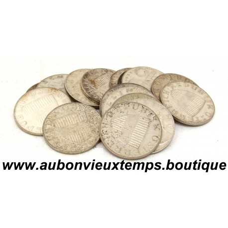 LOT 16 MONNAIES de 10 SHILLING Argent 640 ‰ AUTRICHE