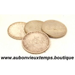 LOT 4 MONNAIES de 500 LIRE Argent 835 ‰ ITALIE