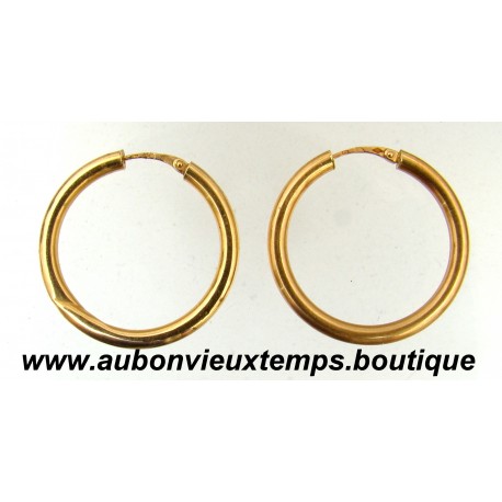 BOUCLES d'OREILLES OR 750 ‰ - 18 CARATS