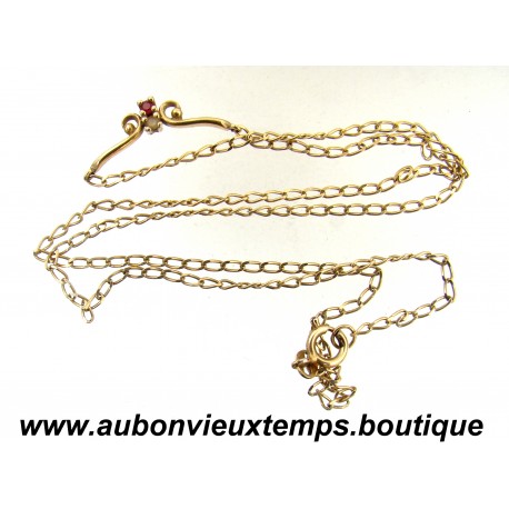 COLLIER avec PENDENTIF en VERMEIL