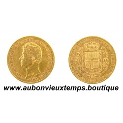 20 LIRE OR 900 ‰ 1834 CHARLES ALBERT- TURIN - SARDAIGNE