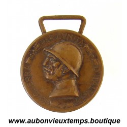 MEDAILLE Bronze COMMEMORATIVE de la GUERRE ITALO-AUTRICHIENNE 1915 – 1918 VICTOR EMMANUEL III - ITALIE