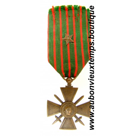 MÉDAILLE CROIX de GUERRE - 1914 - 1918 