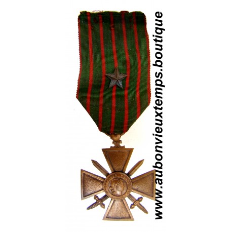 MÉDAILLE CROIX de GUERRE - 1914 - 1918 