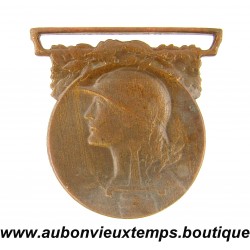 MEDAILLE Bronze COMMEMORATIVE de la RÉPUBLIQUE FRANÇAISE - TROISIÈME RÉPUBLIQUE - GRANDE GUERRE 1914 - 1918 