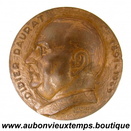 MEDAILLE Bronze DIDIER DAURAT - 1891-1969.