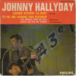45T QUAND REVIENS LA NUIT - PHILIPS 437 054 - MAI 1965 - JOHNNY HALLYDAY