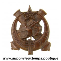 INSIGNE du 1/40ème REGIMENT d’ARTILLERIE de la 2e DIVISION BLINDÉE - NORD-AFRICAIN - RANA