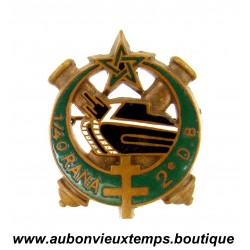 INSIGNE du 1/40ème REGIMENT d’ARTILLERIE de la 2e DIVISION BLINDÉE - NORD-AFRICAIN - RANA