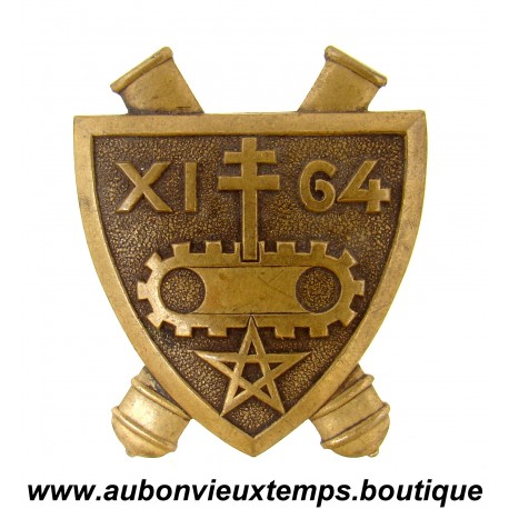 INSIGNE XIème GROUPE du 64ème REGIMENT d’ARTILLERIE de DIVISION BLINDEE d’AFRIQUE – RADB - COURTOIS