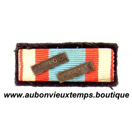 BARETTE RAPPEL de DECORATION de la MEDAILLE COMMEMORATIVE d’ALGERIE et MAROC