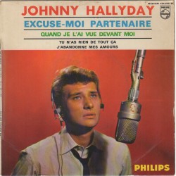 45T EXCUSE-MOI PARTENAIRE - PHILIPS 434 830 - JANVIER 1964 - JOHNNY HALLYDAY