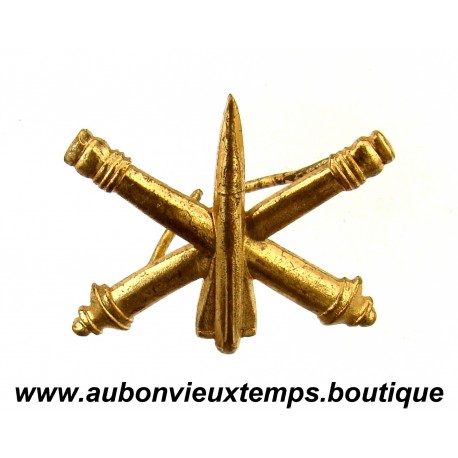 INSIGNE ARMEE US – CANONS CROISES et BROCHE de MISSILE – ARTILLERIE de DEFENSE AERIENNE - ADA