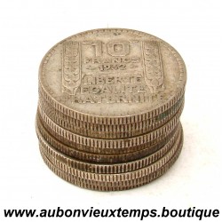 LOT 20 MONNAIES de 10 FRANC Argent 680 ‰ TURIN - FRANCE