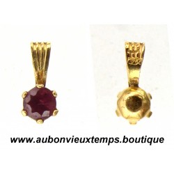 PENDENTIF OR 750 ‰ 18 K avec RUBIS