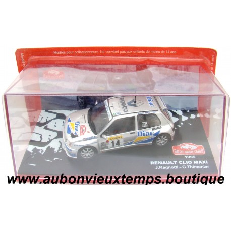 IXO 1/43 RENAULT CLIO MAXI 1995 - RALLYE MONTE CARLO 