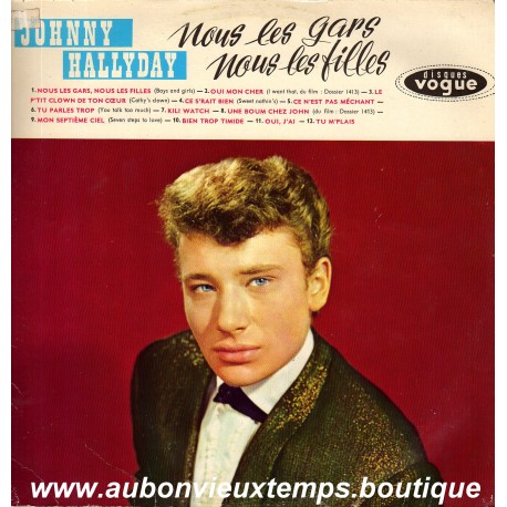 LP 33T JOHNNY HALLYDAY - NOUS les GARS, NOUS les FILLES BIEM