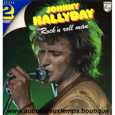 LP 33T x 2 JOHNNY HALLYDAY - ROCK'N ROLL MAN