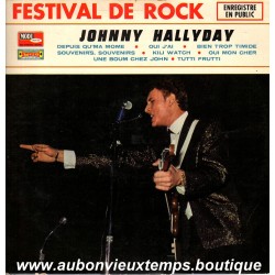 LP 33T JOHNNY HALLYDAY - FESTIVAL de ROCK BIEM 