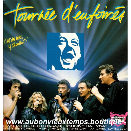 LP 33T JOHNNY HALLYDAY - TOURNEE d'ENFOIRES