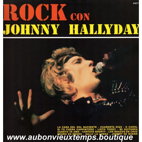 LP 33T JOHNNY HALLYDAY - ROCK CON - ARGENTINE ( NEUF )