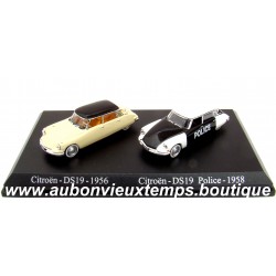 UNIVERSAL HOBBIES 1/87 HO CITROEN DS 19 1956 et CITROEN DS 19 POLICE 1958