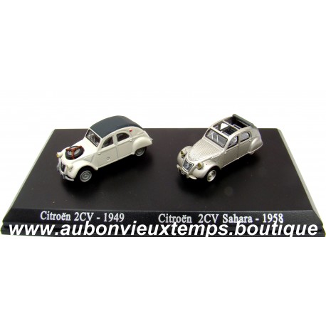 UNIVERSAL HOBBIES 1/87 HO CITROEN 2 CV 1949 et CITROEN 2 CV SAHARA 1958