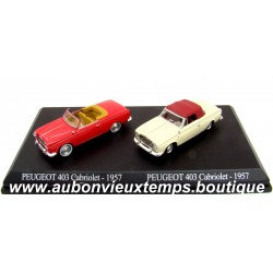 UNIVERSAL HOBBIES 1/87 HO PEUGEOT 403 CABRIOLET 1957 et PEUGEOT 403 CABRIOLET 1957