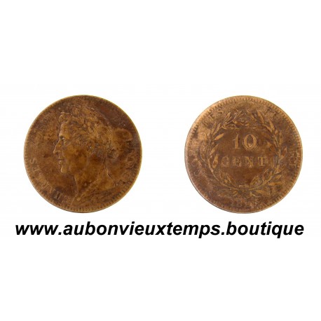 10 CENTIMES 1825 A CHARLES X - GUYANNE et SENEGAL