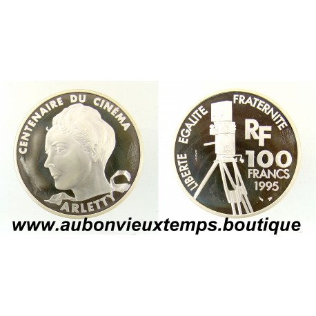 ESSAI 100 FRANCS Argent 900 ‰ BE 1995 - ARLETTY - CENTENAIRE du CINEMA