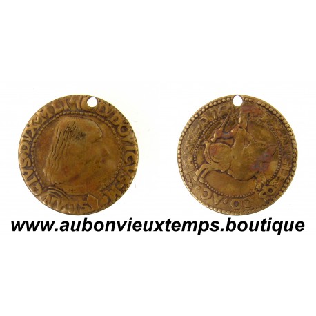 JETON - DOUBLE DUCAT ND ( 1494 - 1499 ) LUDOVIC MARIE SFORZA LE MORE – DUCHE de MILAN - ITALIE