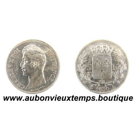 5 FRANCS Argent 900 ‰ 1830 A CHARLES X