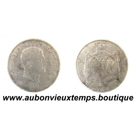 5 LIRE Argent 900 ‰ 1811 M - NAPOLEON 1er - REGNE d'ITALIE