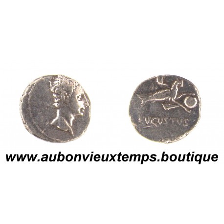 DENIER Argent 950 ‰ 16 Av J. C. AUGUSTE - Espagne, atelier auxiliaire 