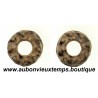 ROUELLES GAULOISES en PLOMB avec CABOCHONS 