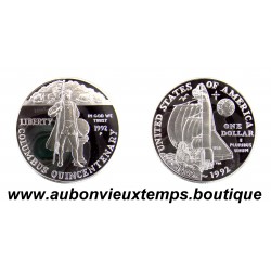 DOLLAR Argent 900 ‰ BE 1992 P COLOMBUS QUINCENTENARY