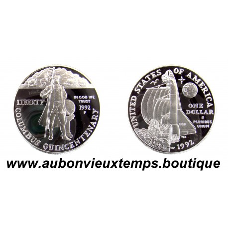 DOLLAR Argent 900 ‰ BE 1992 P COLOMBUS QUINCENTENARY