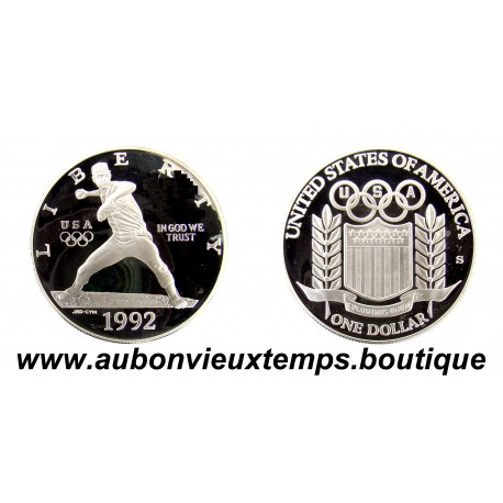 DOLLAR Argent 900 ‰ BE 1992 S XXV OLYMPIAD