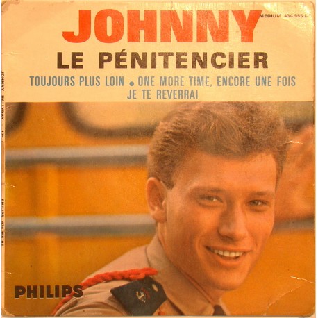 45T LE PENITENCIER - PHILIPS 434 955 - OCTOBRE 1964 - JOHNNY HALLYDAY