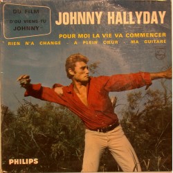 45T POUR MOI LA VIE VA COMMENCER - PHILIPS 432 967 - OCTOBRE 1963 - JOHNNY HALLYDAY