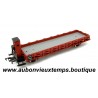 FLEISCHMANN HO 1/87 WAGON PLAT MARCHANDISES avec CABINE de FREINAGE Réf : 1482
