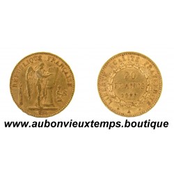 20 FRANCS OR 900 ‰ 1877 A GENIE