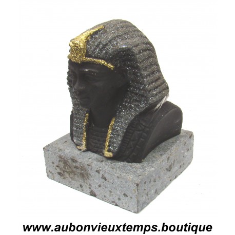 STATUETTE BUSTE PHARAON TOUTANKHAMON