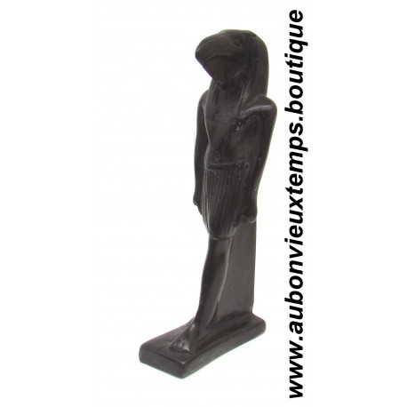 STATUETTE DIEU EGYPTIEN THOT en ROCHE BASALTIQUE
